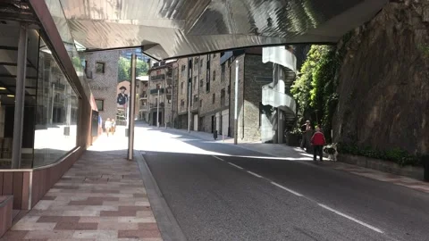 Andorra, A close up of a brick building Video stock 132965516