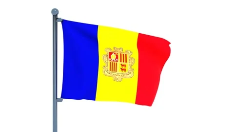 Andorra Flag Stock Footage 150195004