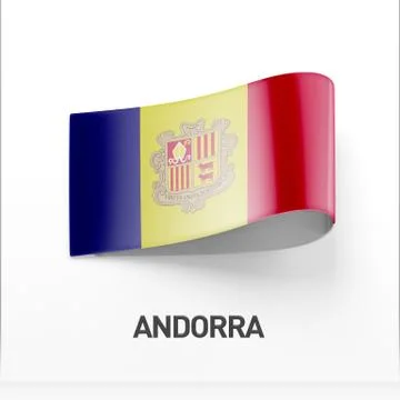 Andorra Flag Icon Stock Illustration