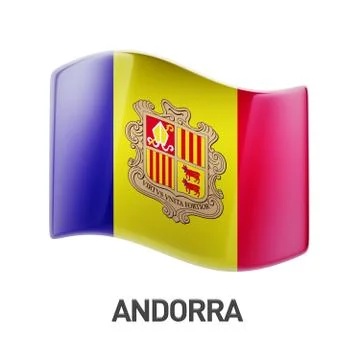 Andorra Flag Icon Stock Illustration