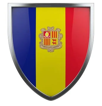 Andorra flag Stock Illustration