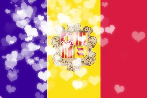 Andorra flag Stock Illustration