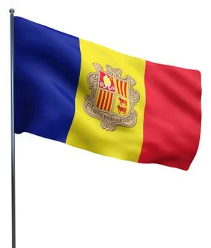 Andorra Flag Image Stock Illustration