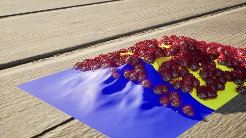 Andorra Flag - Virus Growth Video stock 320247698