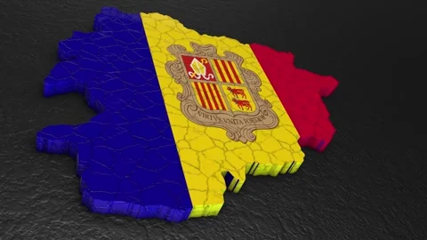 Andorra map 3d. 3d map of the Andorra. Stock Footage 269219500