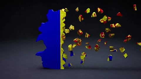 Andorra Map With Flag Stock Footage 324184072
