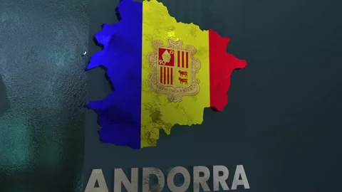 Andorra Map Stock Footage 279728408