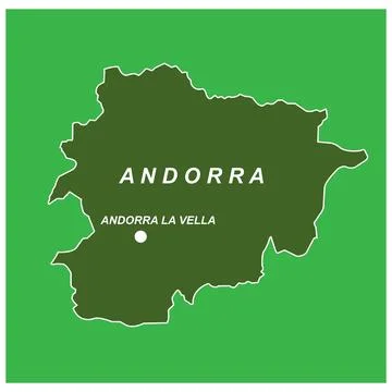 Andorra map icon design Stock Illustration