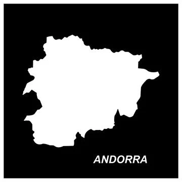 Andorra map icon design Stock Illustration