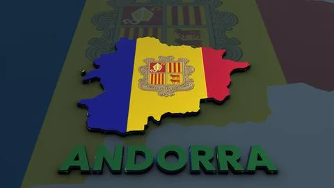 Andorra Map Stock Illustration