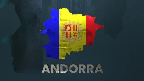 Andorra Map Stock Illustration