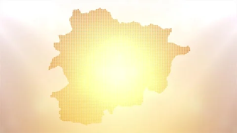 Andorra Map Opener Stock Footage 247887948
