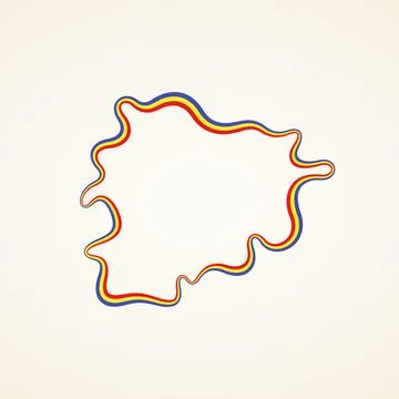 Andorra - Outline Map Stock Illustration