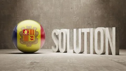 Andorra. Solution Concept. Illustrazione stock
