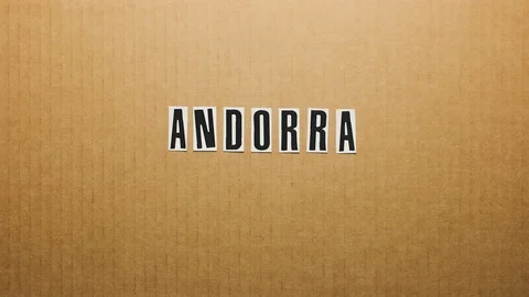Andorra title stopmotion opener Stock Footage 102444201
