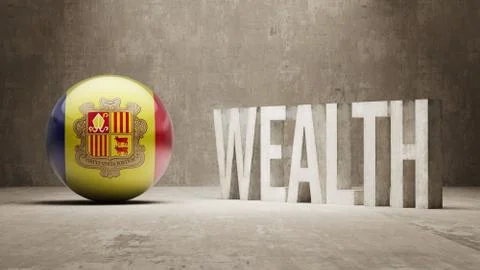 Andorra. Wealth Concept. Stock Illustration
