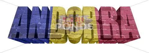 Andorra word Stock Illustration