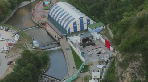 Andra a sport complex in Marash, Prizren Video stock 54634375