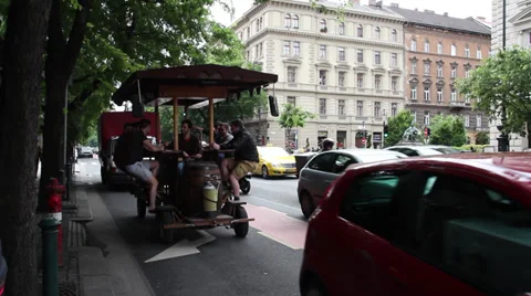 ANDRASSI PEOPLE BUDAPEST 01 Stock Footage 39209867