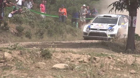 Andreas Mikkelsen in slow motion Stock Footage 40017182