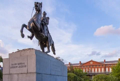 Andrew jackson statue 스톡 사진