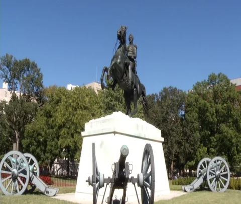 Andrew Jackson Statue Push Stock Footage 87108553