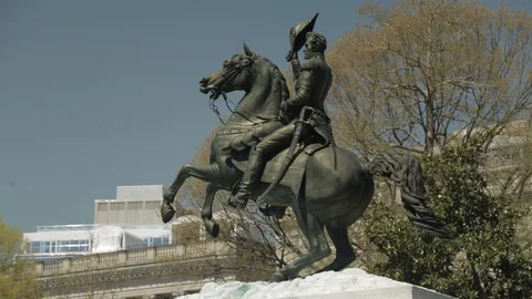 Andrew Jackson at the White House Stock Footage 85816145