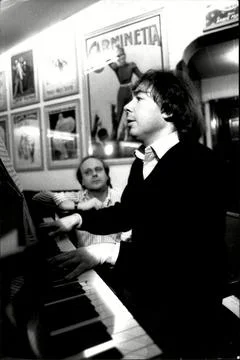 Andrew Lloyd Webber Working On Numbers For The Show 'aspects Of Love' With Music Stock Photos