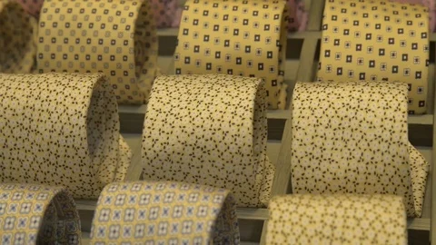 Andrew's Ties store in Milan. Fashion week Andrew's Ties shopping Stock Footage 80634553