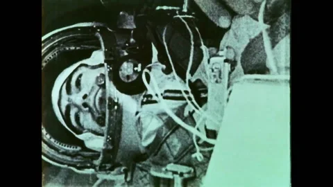 Andriyan Nikolayev in space Stock Footage 162481956