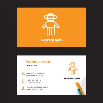 Android business card design Illustrazione stock gratuita