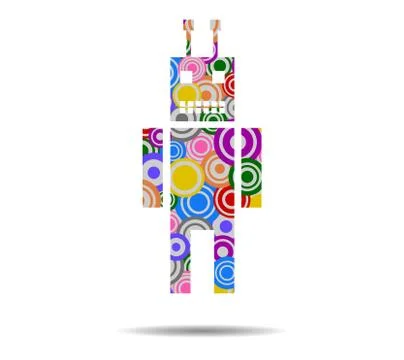 Android circles icon vector Stock Illustration