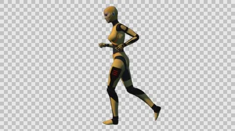 Android Female Jogging In Slow Motion 120fps Stock Footage 58760044