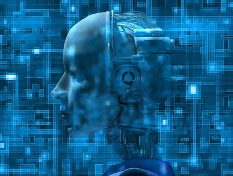 Android Female Reveals Internal Technology Of Their Electrical Circuit 스톡 일러스트