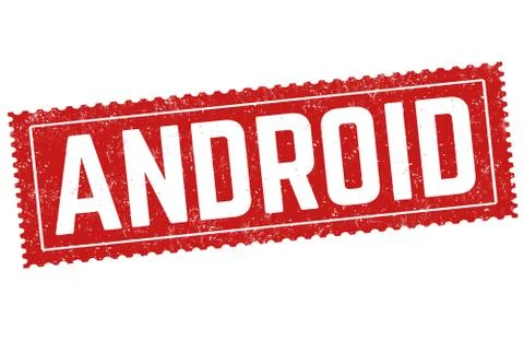 Android grunge rubber stamp Stock Illustration