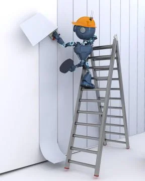 Android hanging wallpaper Stock Illustration