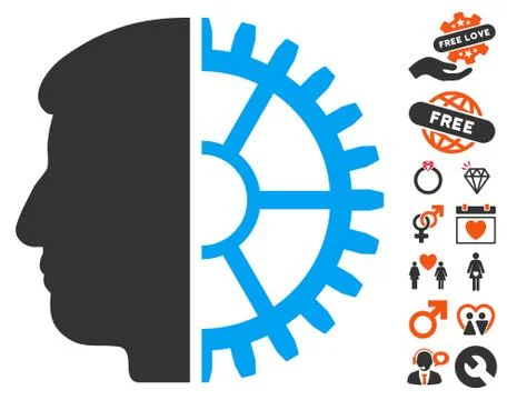 Android Head Icon With Bonus イラスト素材