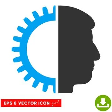 Android Head Vector Eps Icon Illustrazione stock