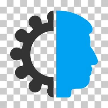 Android Head Vector Icon 스톡 일러스트