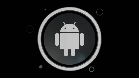 Android Icon Stock Footage 129960694