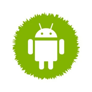 Android logo. Android the operating system for smart phones, tablet and mobil Stock Illustration