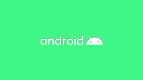 Android Logo Cut Out Stock Footage 157699399