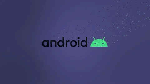 Android Logo Wind Dissolve Video stock 157699040