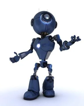 Android looking up to the sky Stock Illustration