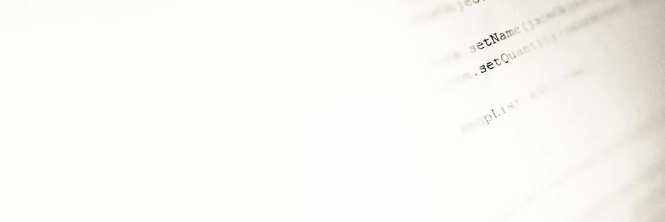 Android mobile development. Application source code on notebook  screen backg Stock Photos