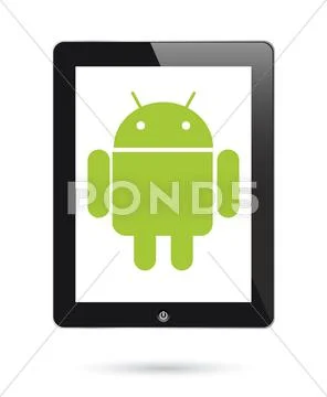Android operating system for digital tablets Stock Illustration