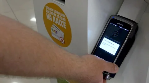 Android pay Operation error Stock Footage 77056950