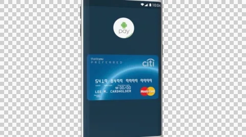 Android Pay payment process. Android Pay is a digital wallet service by Google Stock Footage 50543200