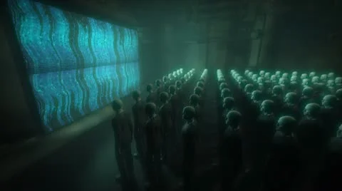 Android People Watching Data Screen Stock Footage 9867162