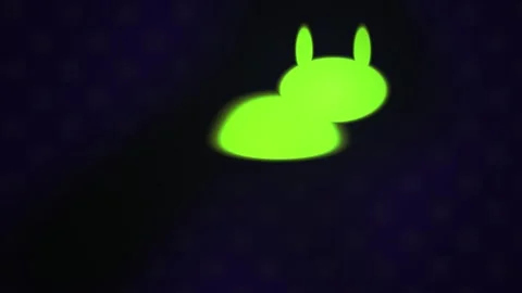 Android robot logo on dark background. Stock Footage 336226260